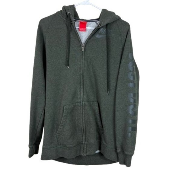 Nike Spellout Sleeve Just Do It Full Zip Hoodie Sz Small Athleisure - Picture 1 of 7